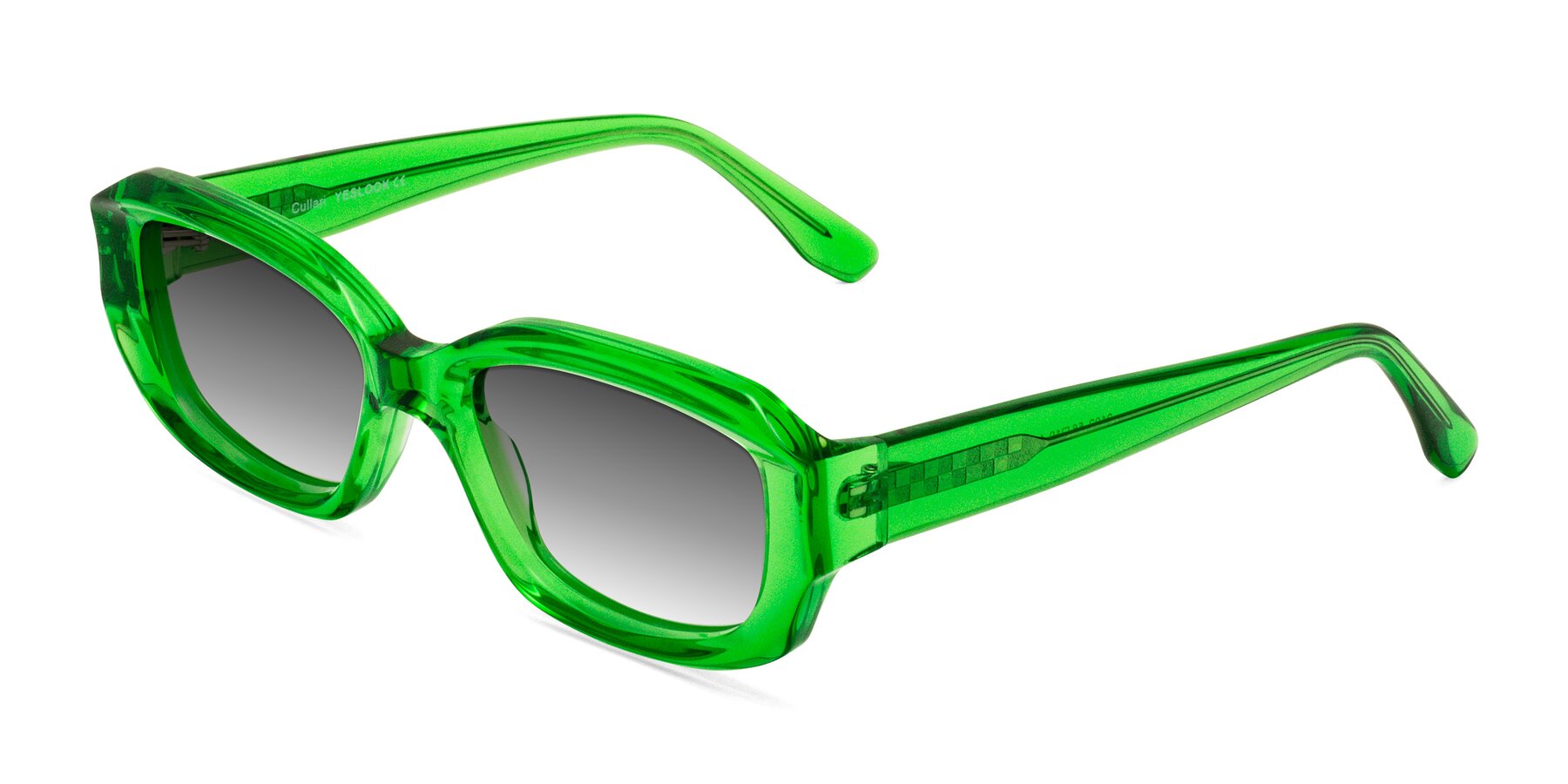 Angle of Cullari in Grass Green with Gray Gradient Lenses