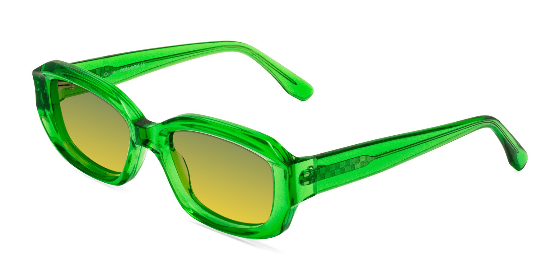 Angle of Cullari in Grass Green with Green / Yellow Gradient Lenses