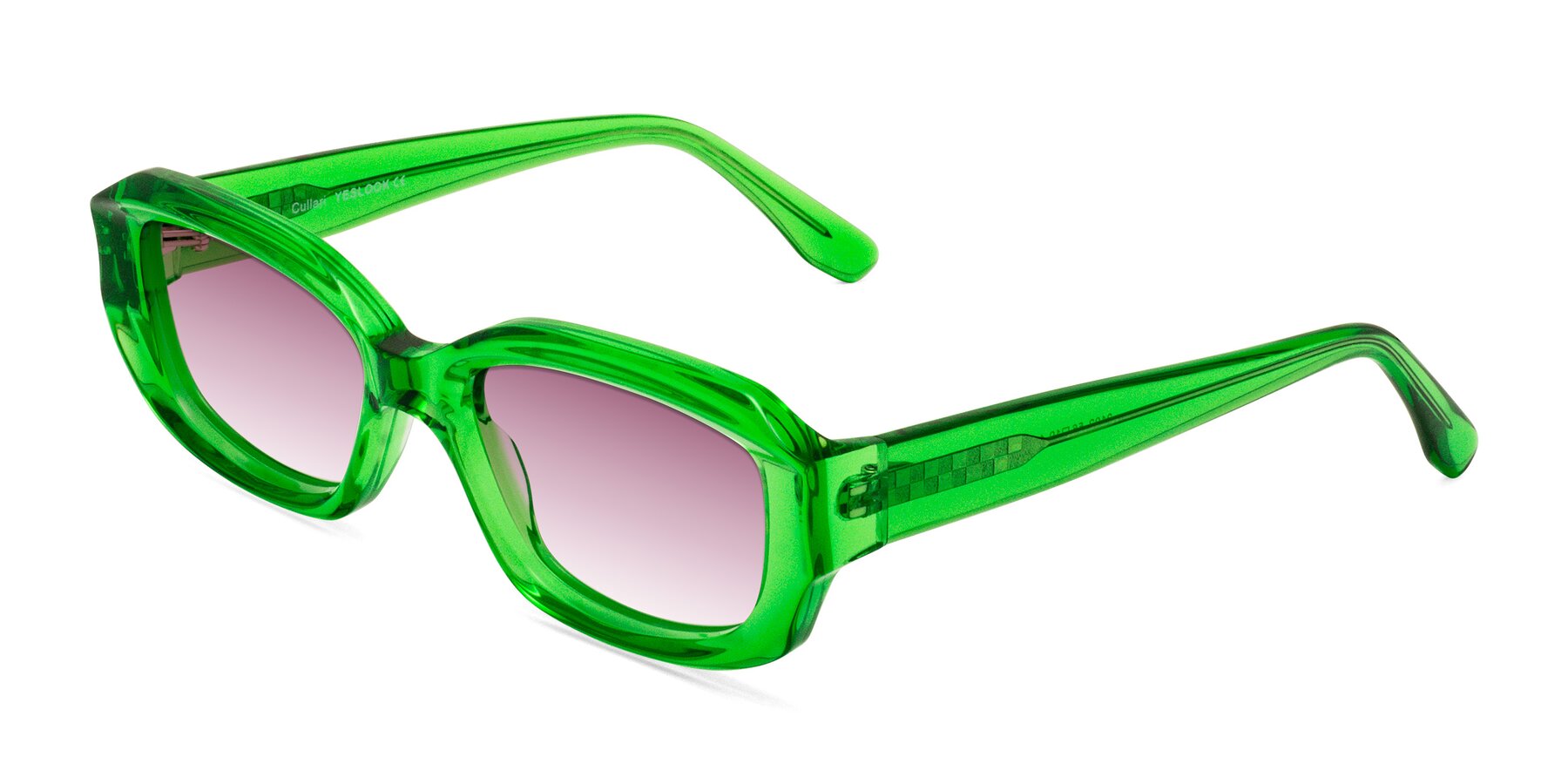 Angle of Cullari in Grass Green with Wine Gradient Lenses