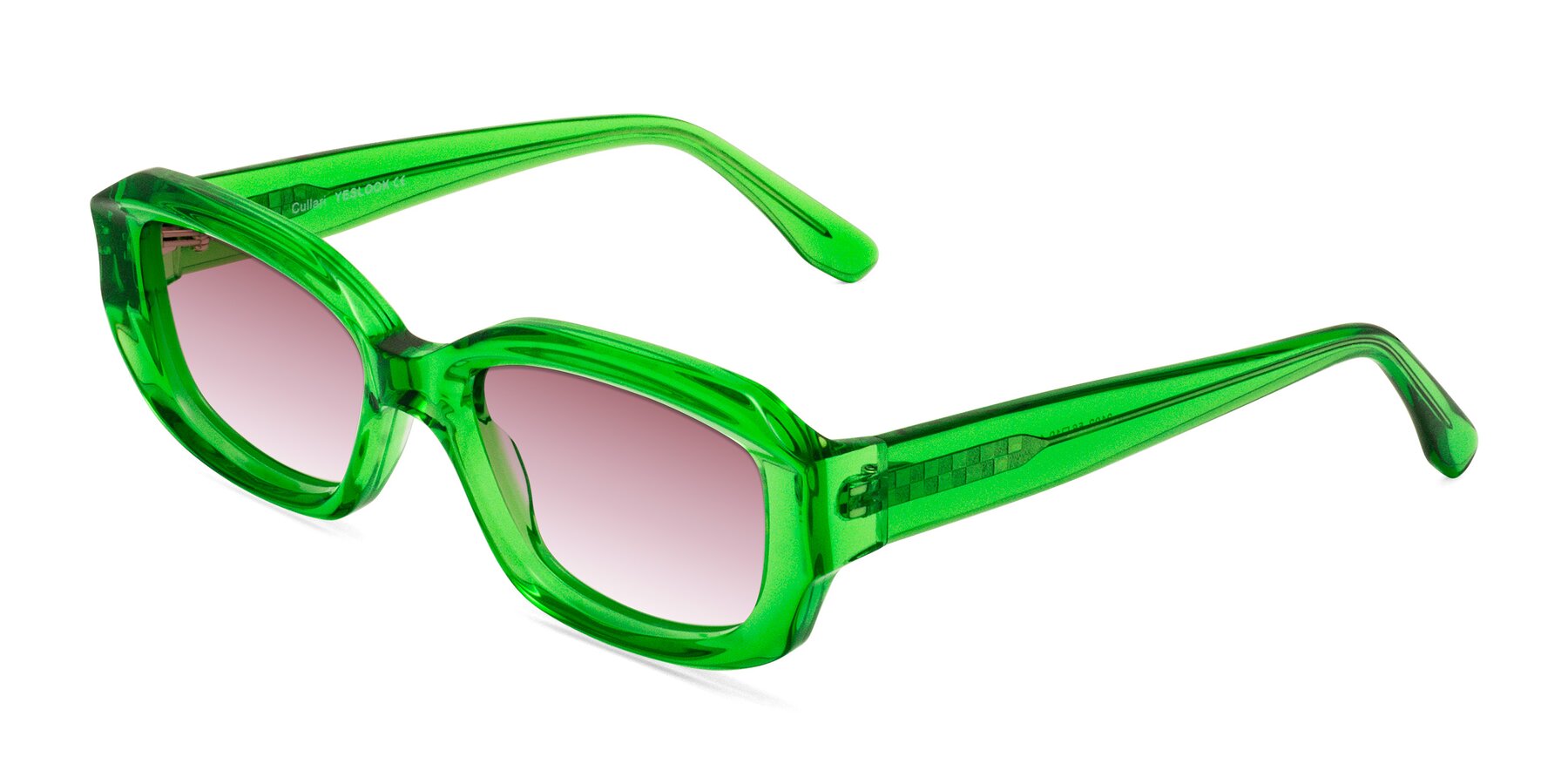 Angle of Cullari in Grass Green with Garnet Gradient Lenses