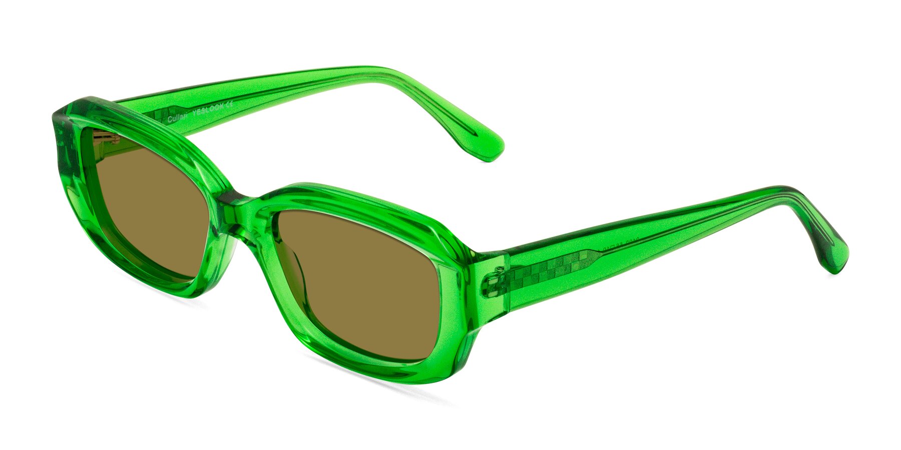 Angle of Cullari in Grass Green with Brown Polarized Lenses