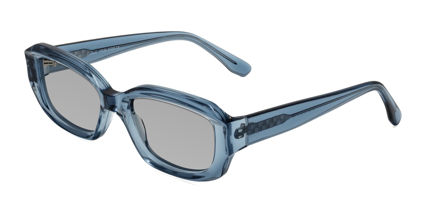 Angle of Cullari in Crystal Blueberry with Light Gray Tinted Lenses