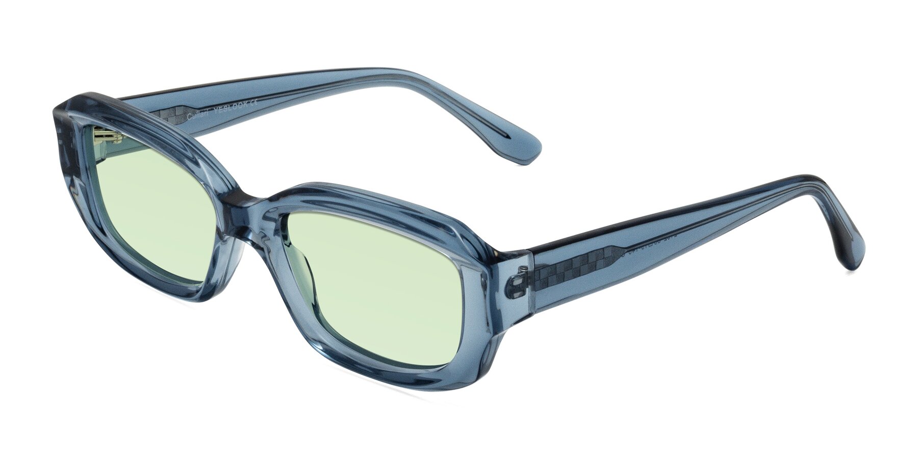 Angle of Cullari in Crystal Blueberry with Light Green Tinted Lenses