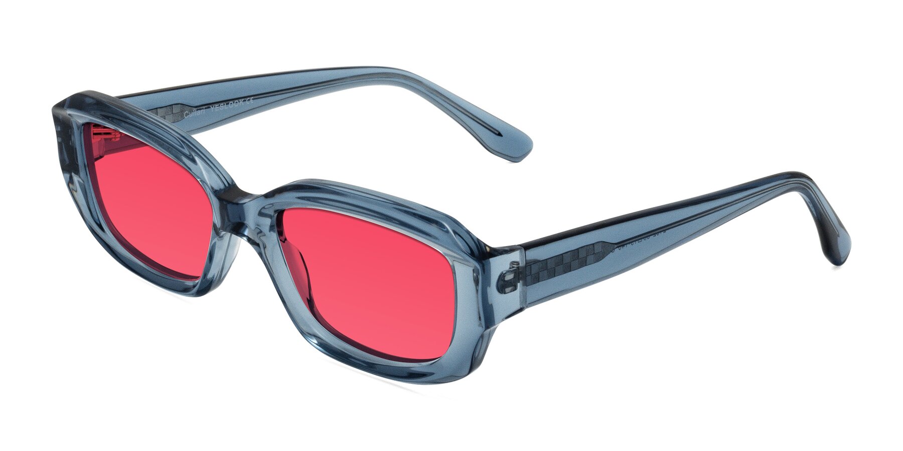Angle of Cullari in Crystal Blueberry with Red Tinted Lenses