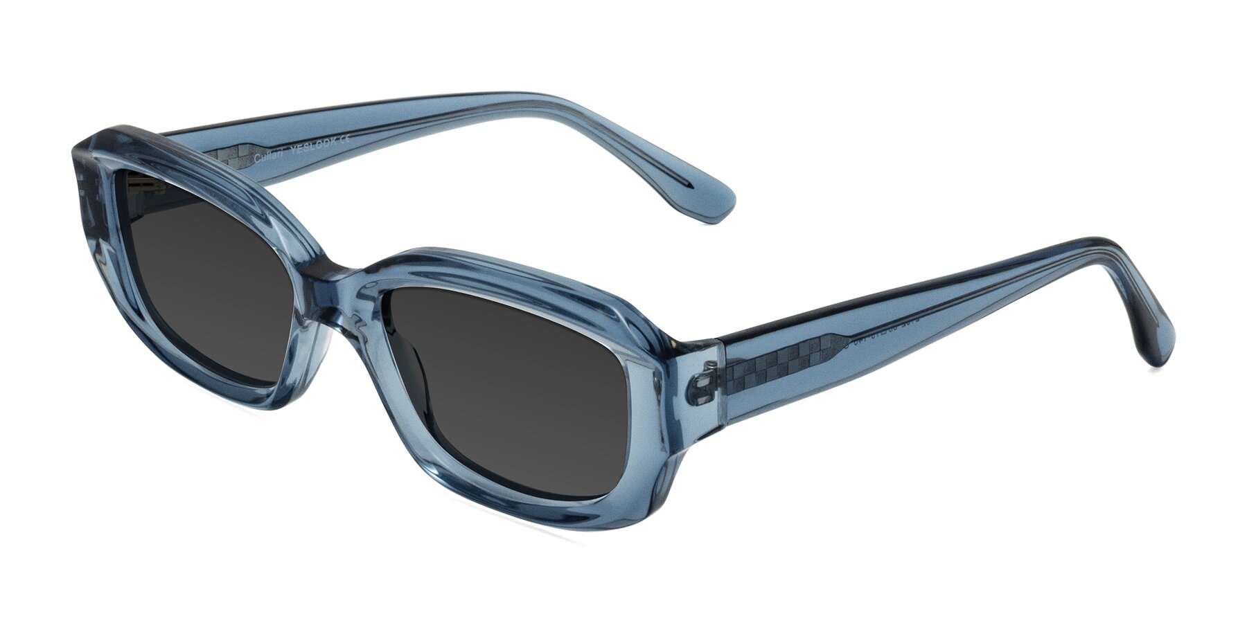 Angle of Cullari in Crystal Blueberry with Gray Tinted Lenses