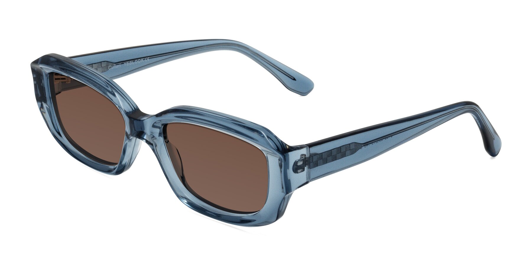 Angle of Cullari in Crystal Blueberry with Brown Tinted Lenses