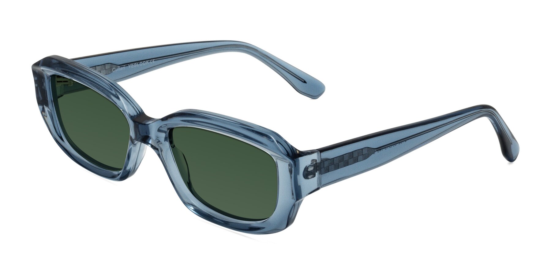 Angle of Cullari in Crystal Blueberry with Green Tinted Lenses