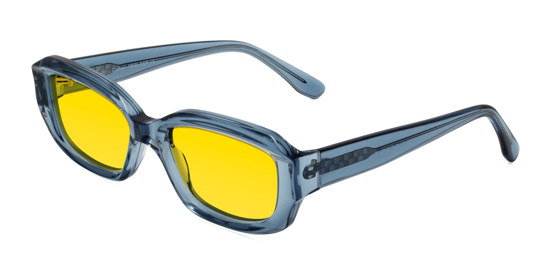 Angle of Cullari in Crystal Blueberry with Yellow Tinted Lenses