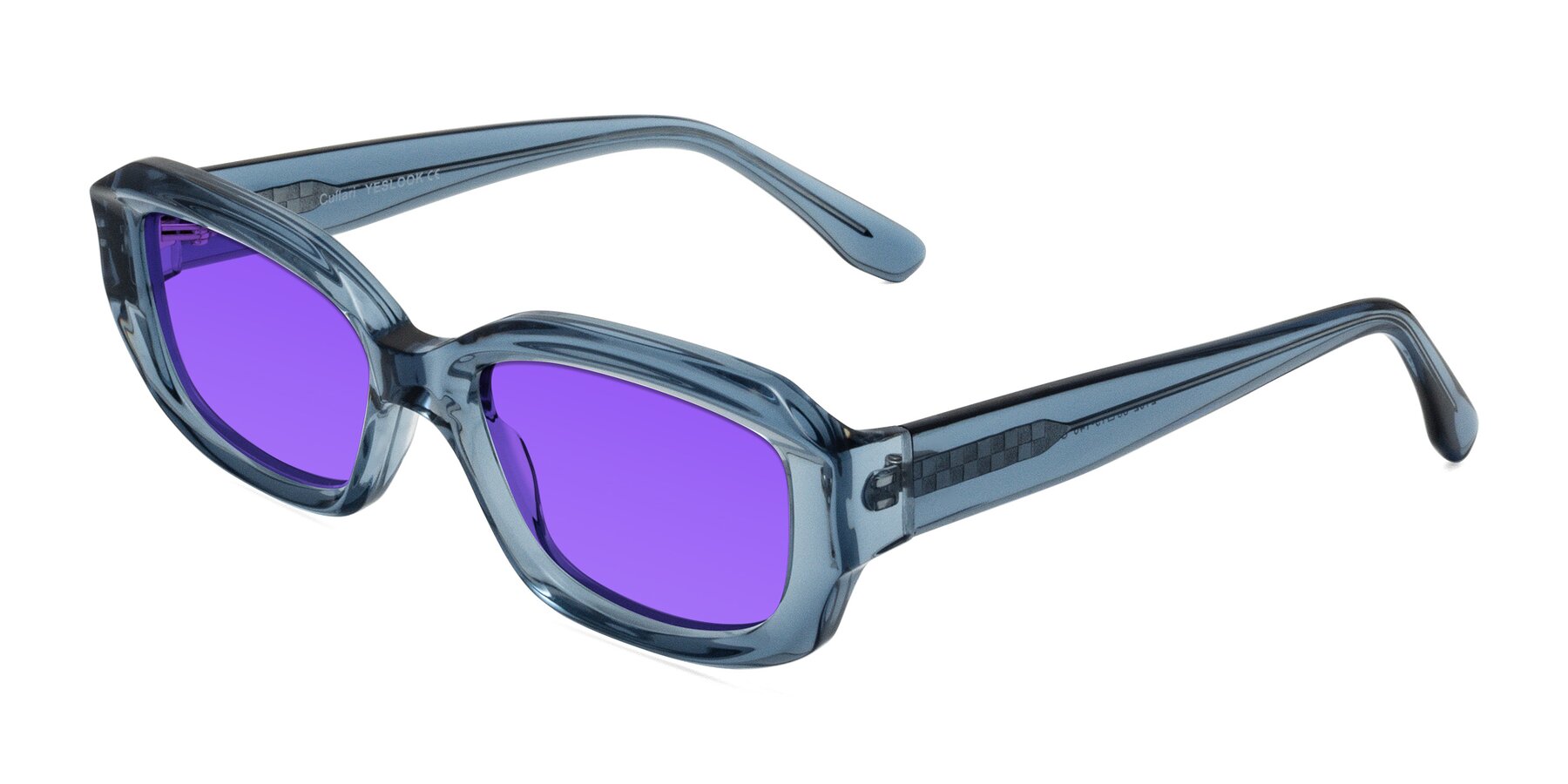Angle of Cullari in Crystal Blueberry with Purple Tinted Lenses