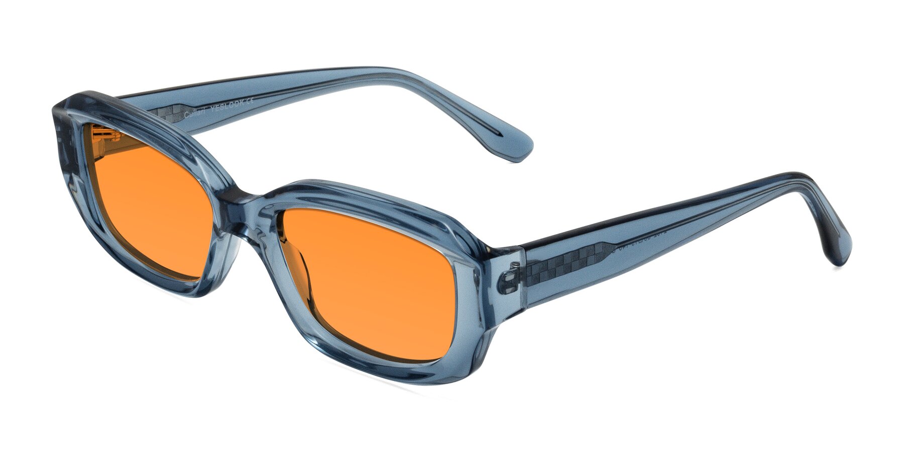 Angle of Cullari in Crystal Blueberry with Orange Tinted Lenses
