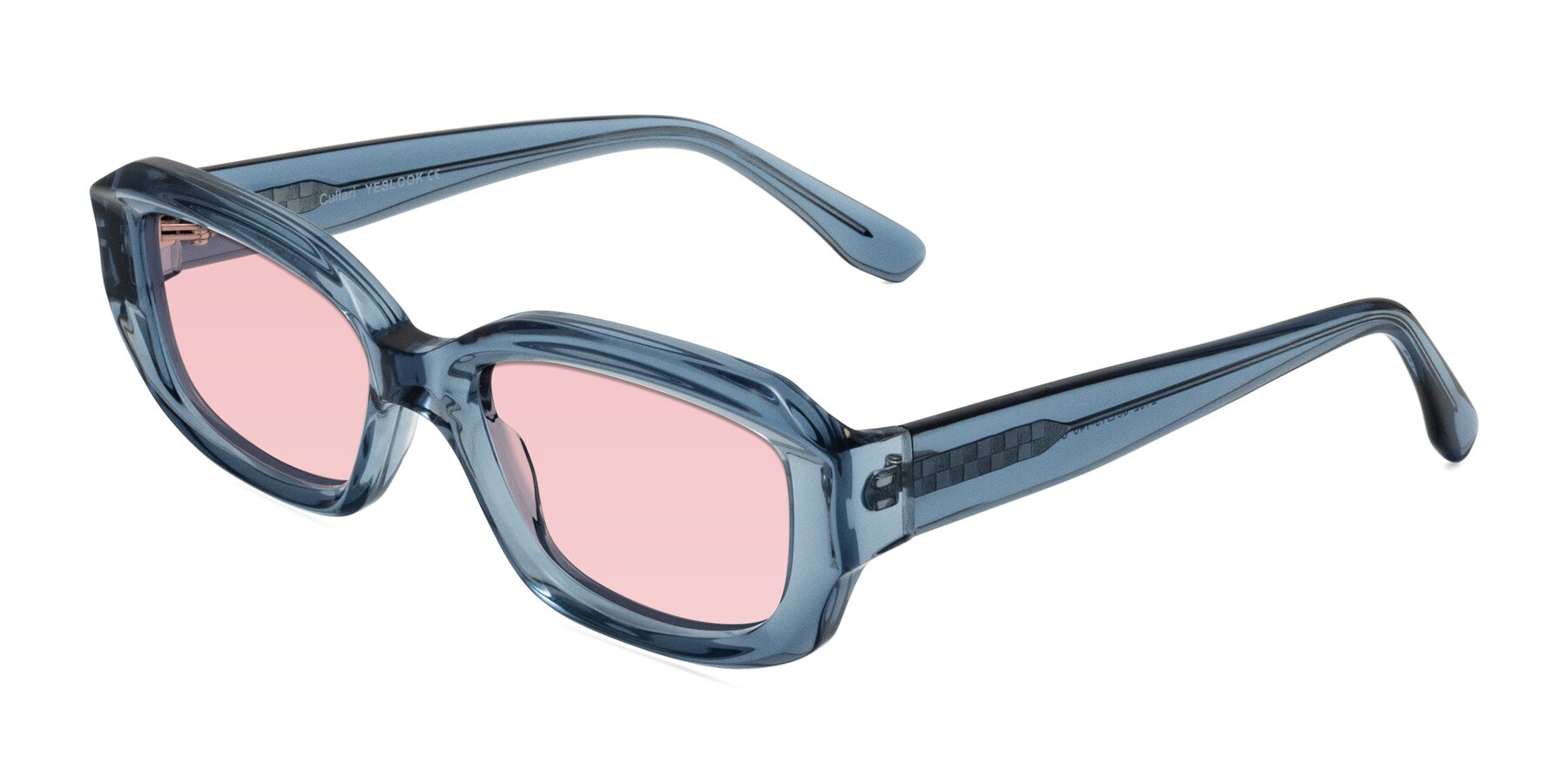 Angle of Cullari in Crystal Blueberry with Light Garnet Tinted Lenses