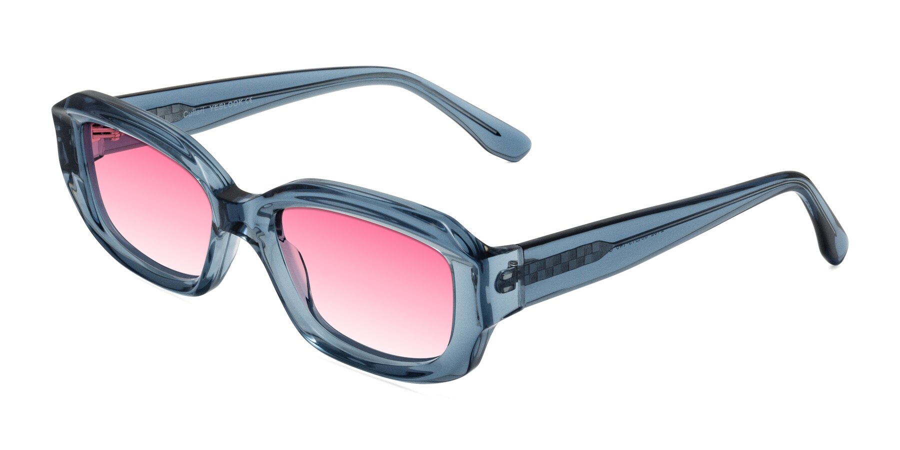 Angle of Cullari in Crystal Blueberry with Pink Gradient Lenses