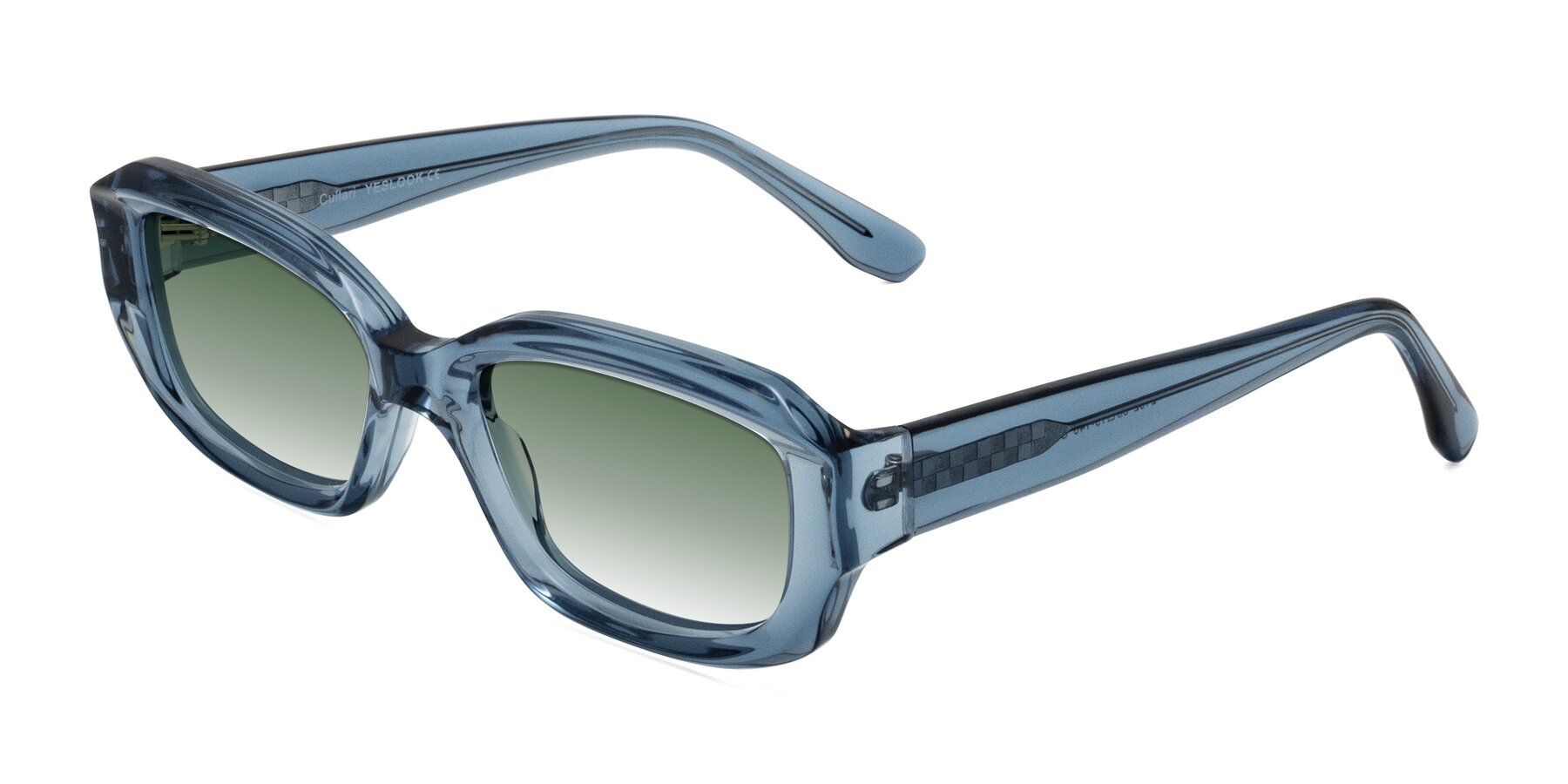 Angle of Cullari in Crystal Blueberry with Green Gradient Lenses