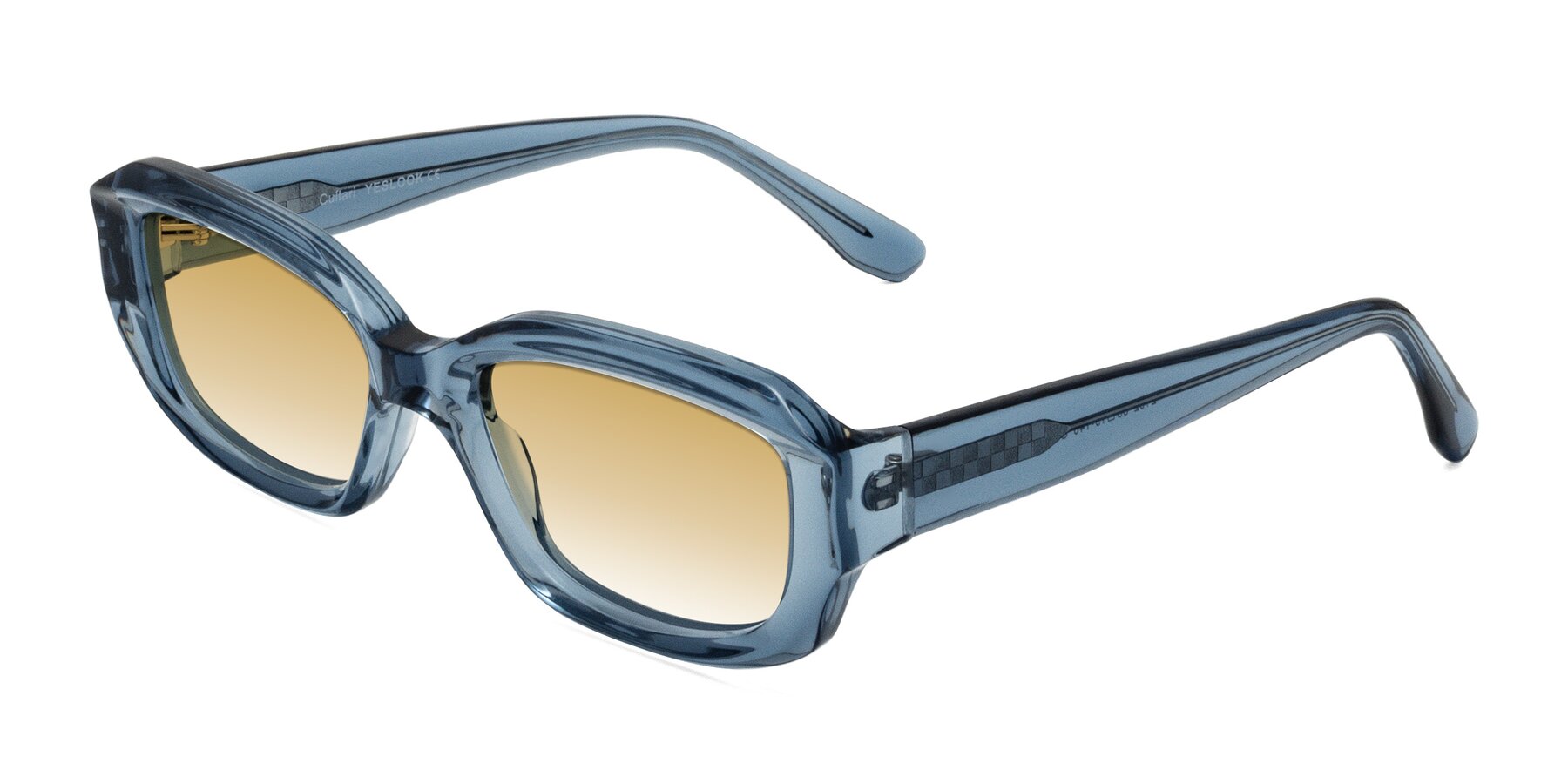 Angle of Cullari in Crystal Blueberry with Champagne Gradient Lenses