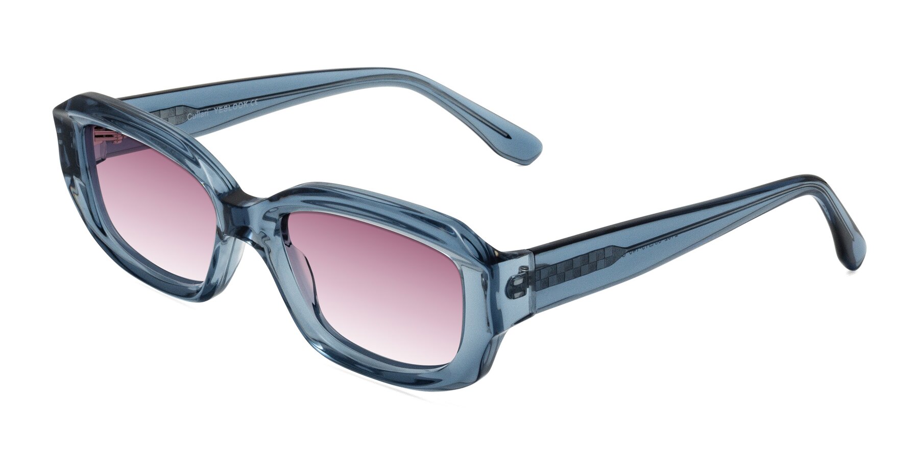 Angle of Cullari in Crystal Blueberry with Wine Gradient Lenses
