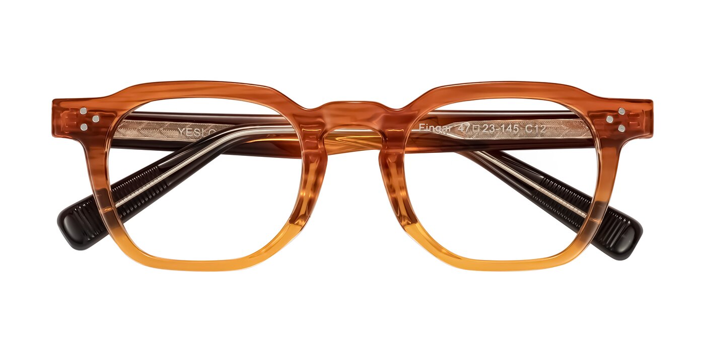 Fingar - Amber Striped Blue Light Glasses
