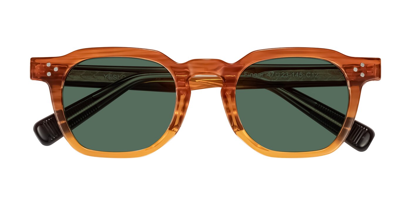 Fingar - Amber Striped Polarized Sunglasses