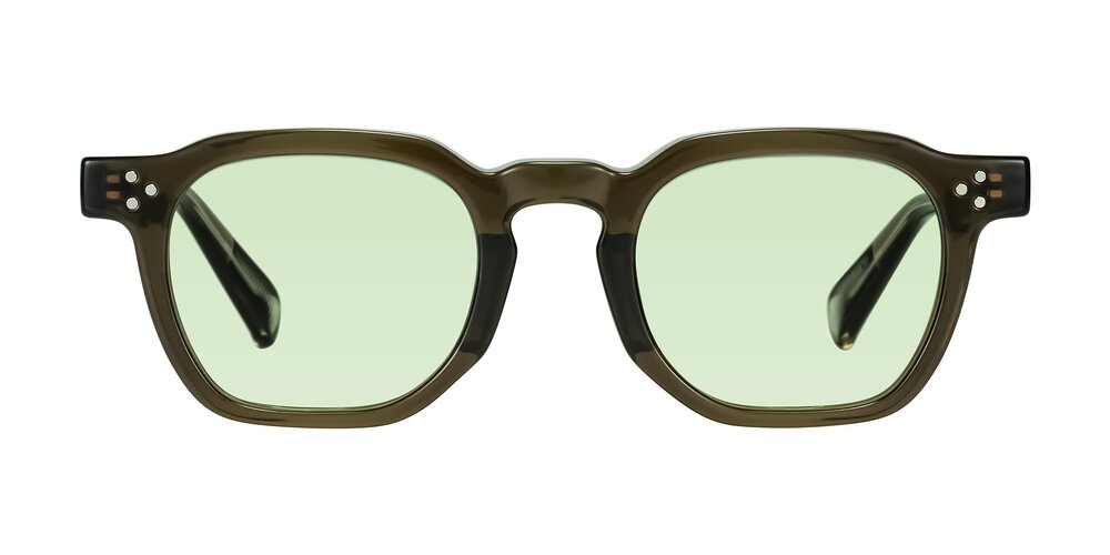 Fingar - Translucent Olive Gray Tinted Sunglasses