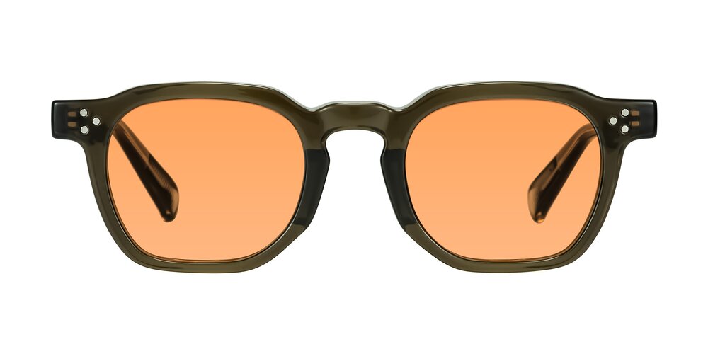 Fingar - Translucent Olive Gray Tinted Sunglasses