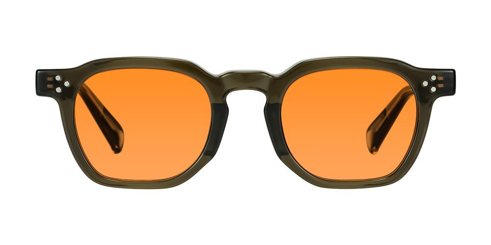 Fingar - Translucent Olive Gray Tinted Sunglasses
