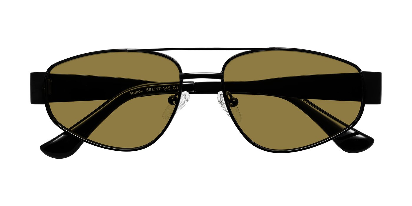 Runoz - Black Polarized Sunglasses