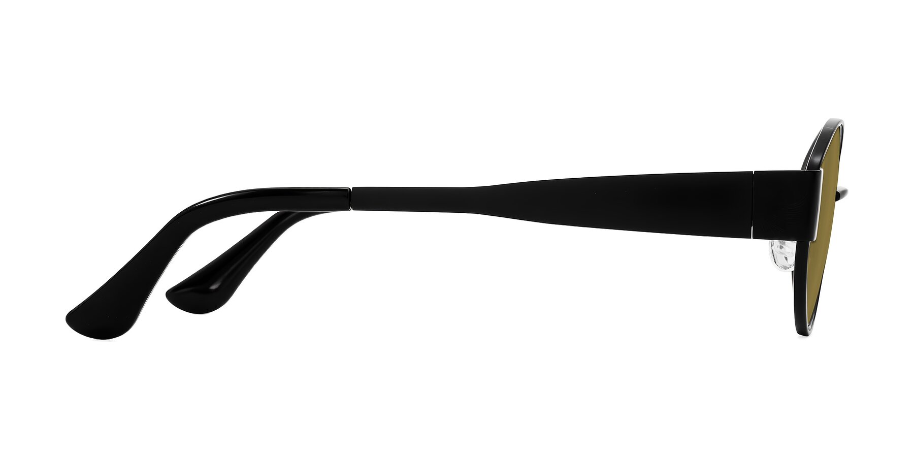 Side of Runoz in Black with Brown Polarized Lenses