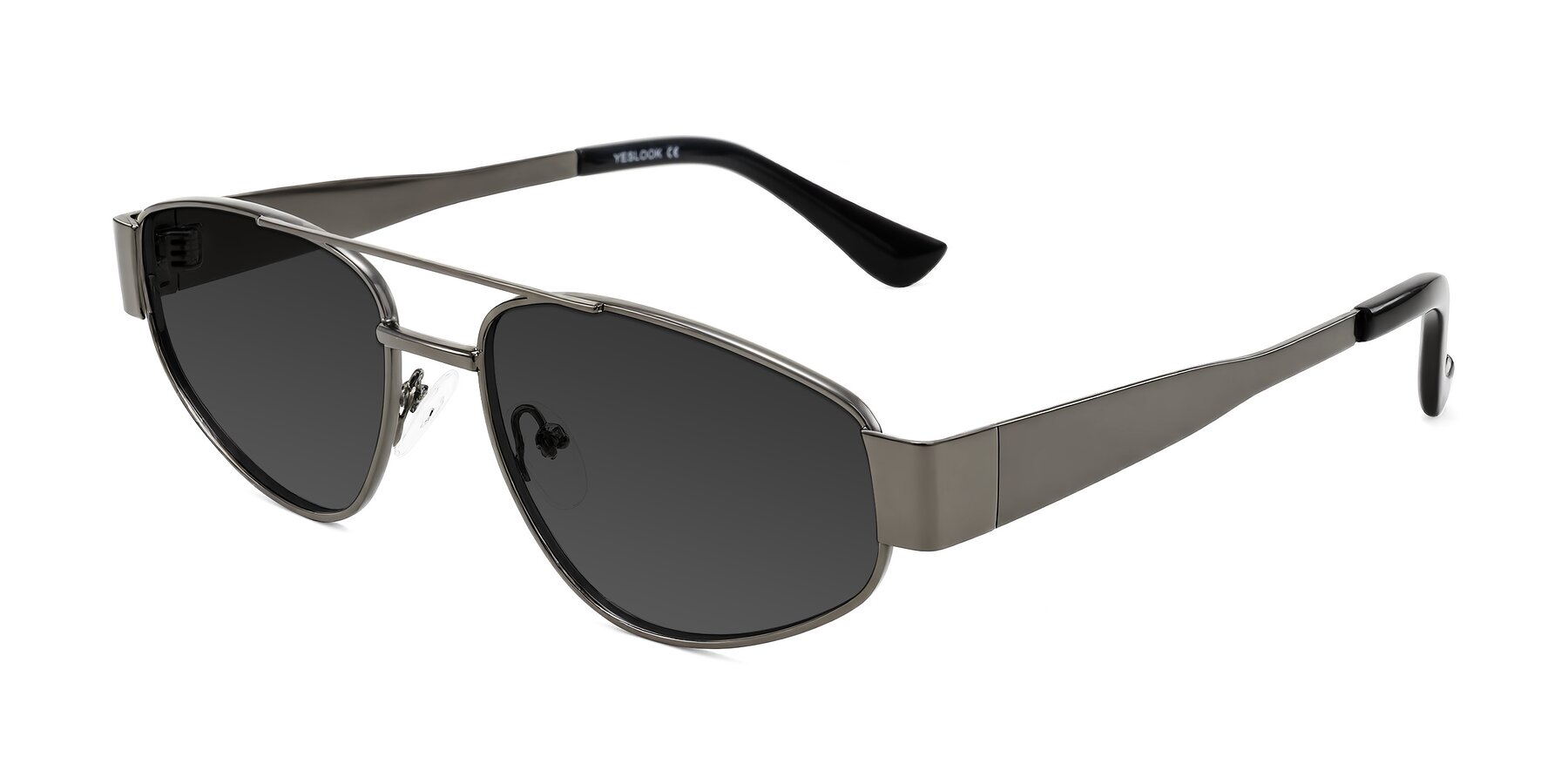 Angle of Runoz in Gunmetal with Gray Tinted Lenses
