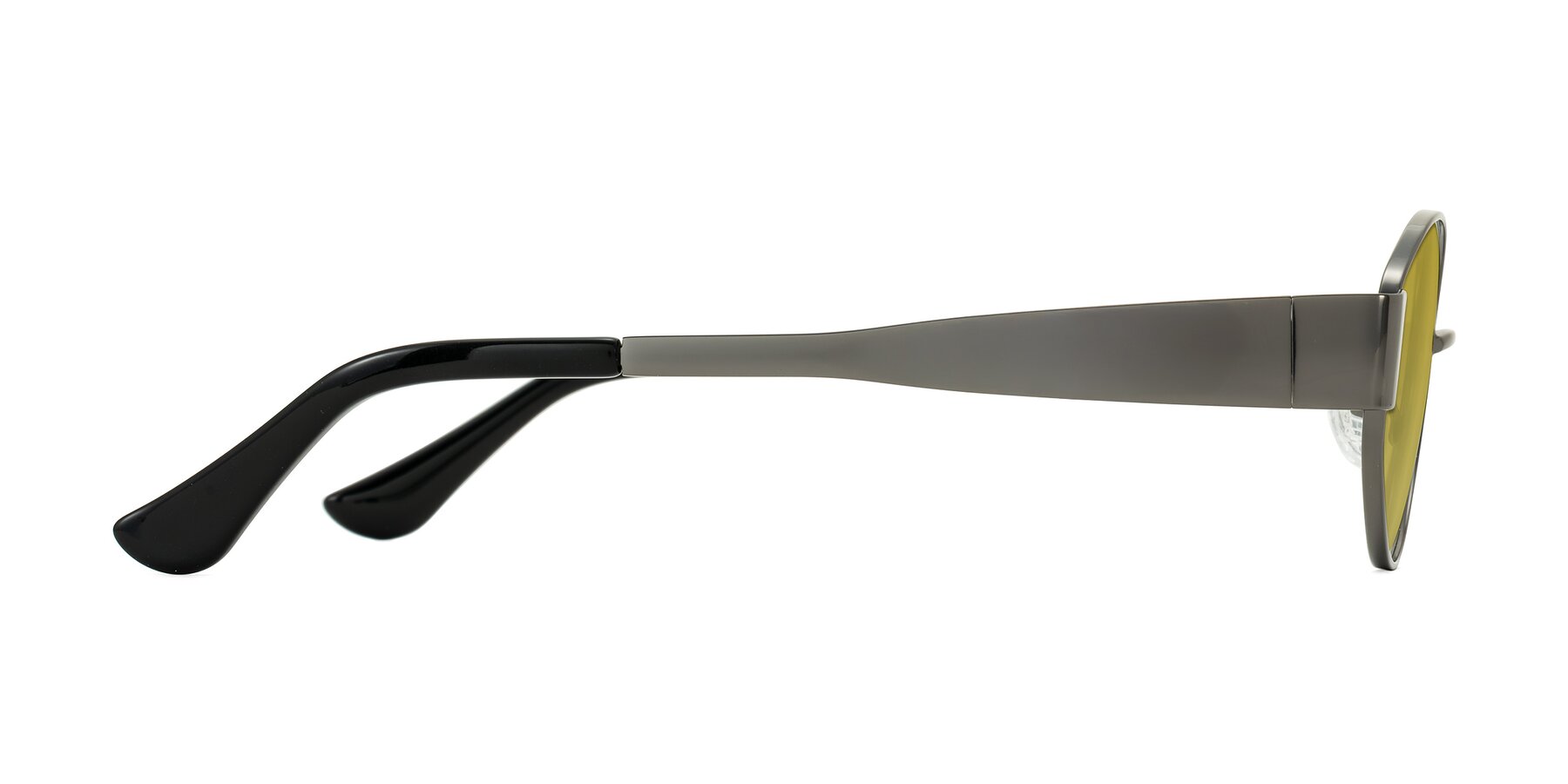 Side of Runoz in Gunmetal with Champagne Tinted Lenses