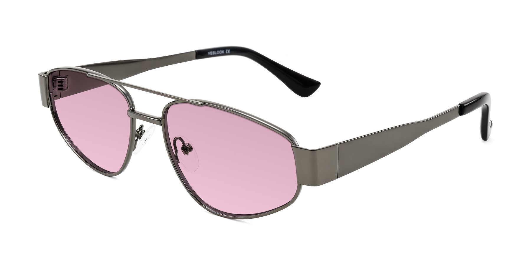 Angle of Runoz in Gunmetal with Light Wine Tinted Lenses