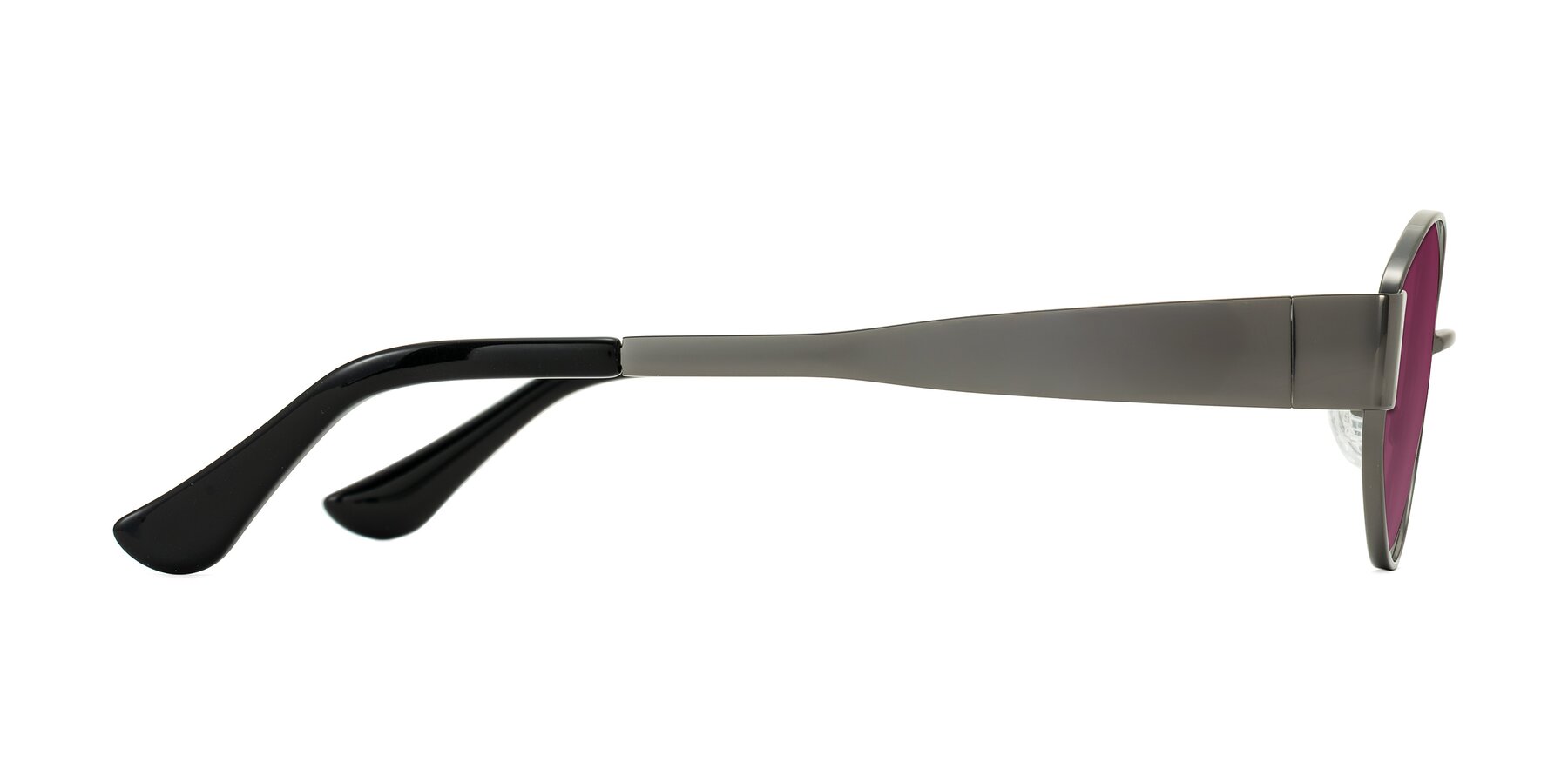 Side of Runoz in Gunmetal with Wine Tinted Lenses