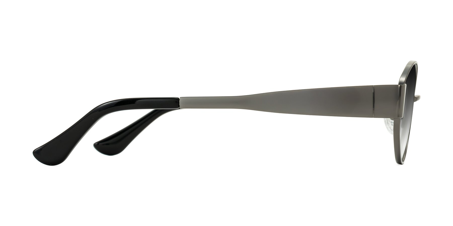 Side of Runoz in Gunmetal with Gray Gradient Lenses