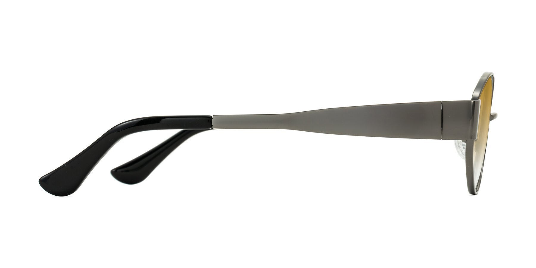 Side of Runoz in Gunmetal with Champagne Gradient Lenses