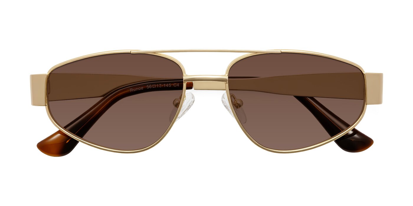 Runoz - Gold Tinted Sunglasses