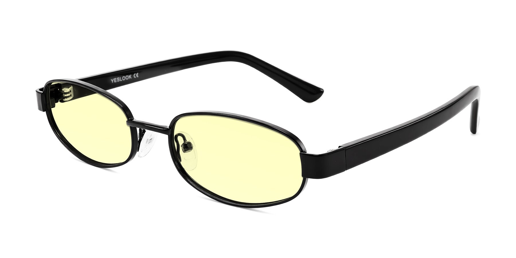 Angle of Selby in Black with Light Yellow Tinted Lenses