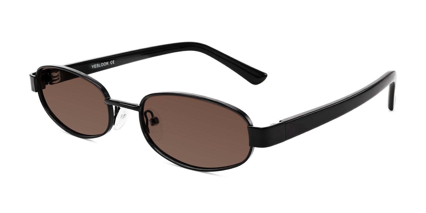 Angle of Selby in Black with Brown Tinted Lenses