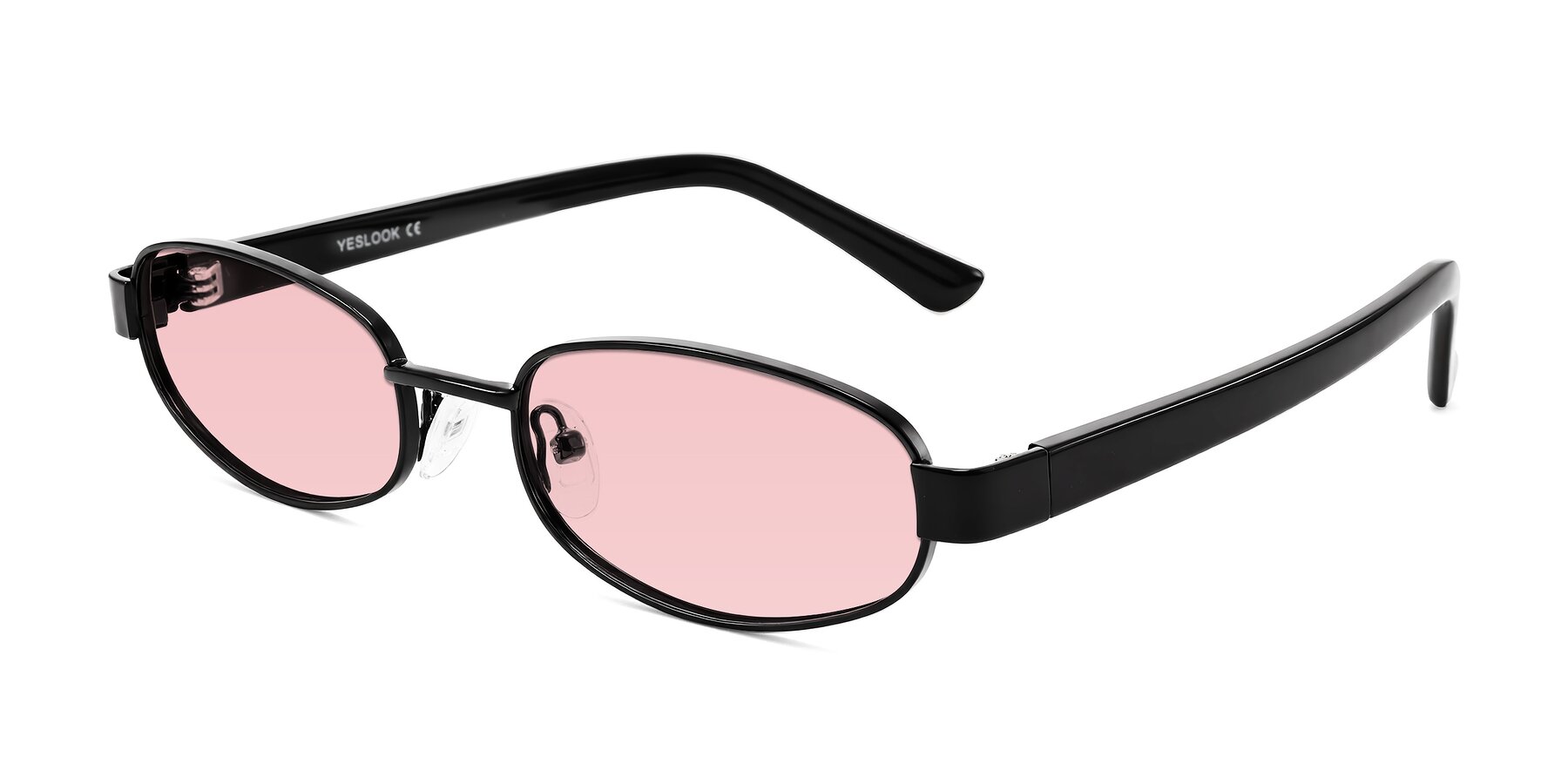 Angle of Selby in Black with Light Garnet Tinted Lenses