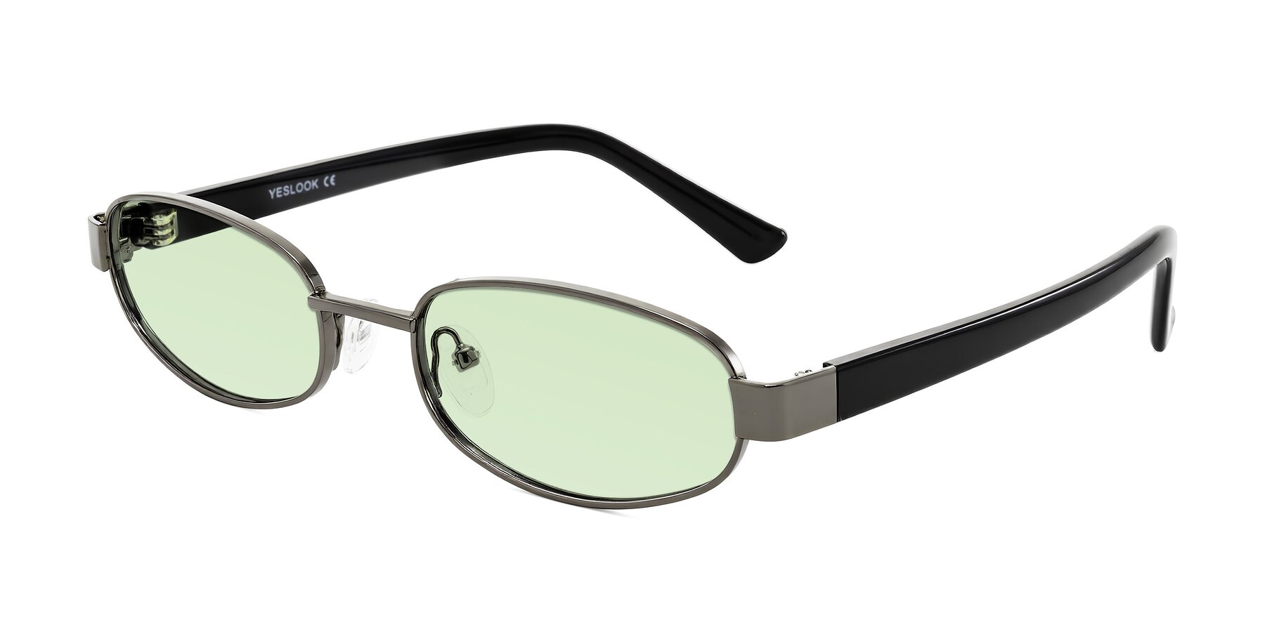 Angle of Selby in Gunmetal with Light Green Tinted Lenses