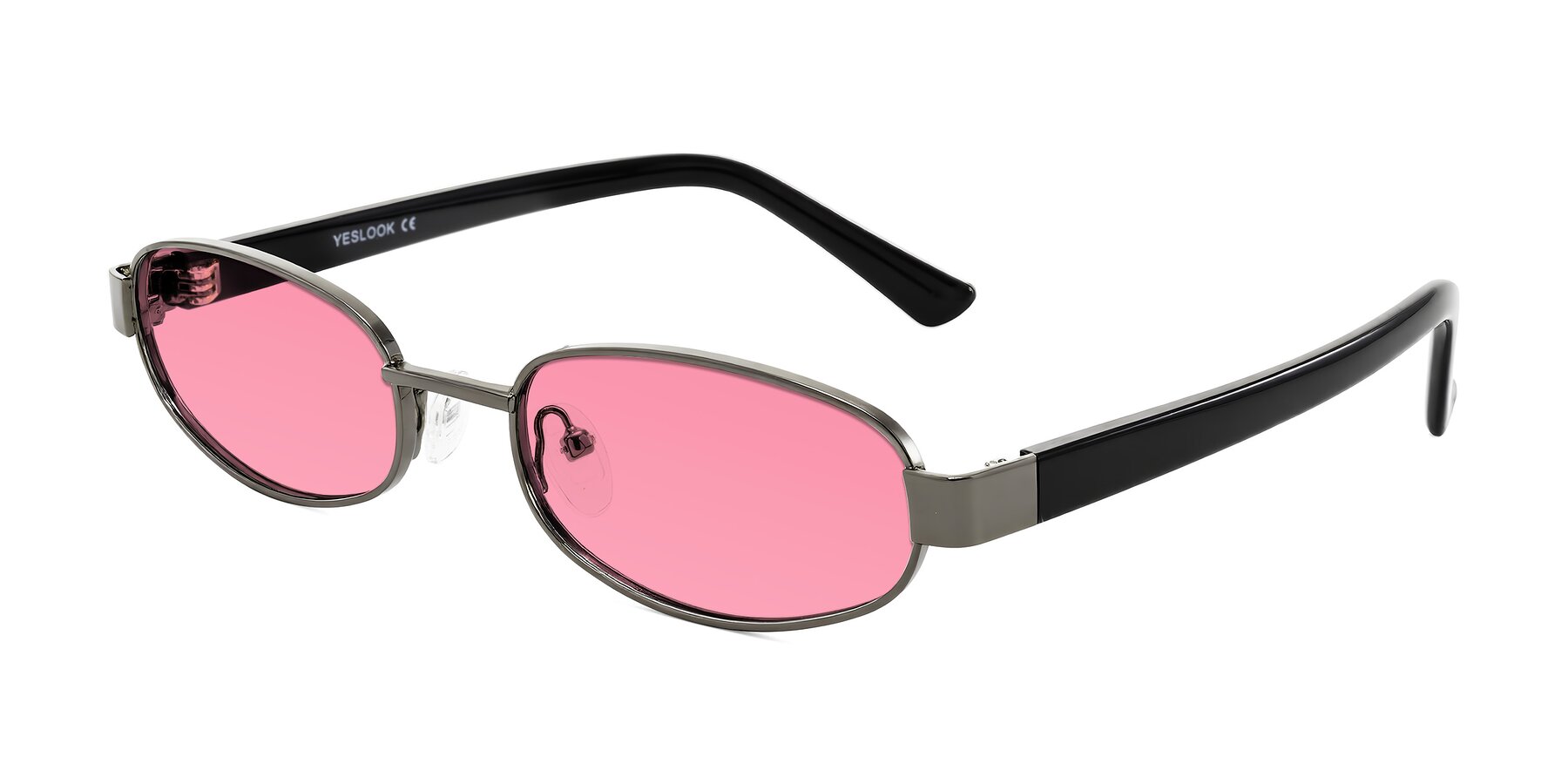 Angle of Selby in Gunmetal with Pink Tinted Lenses