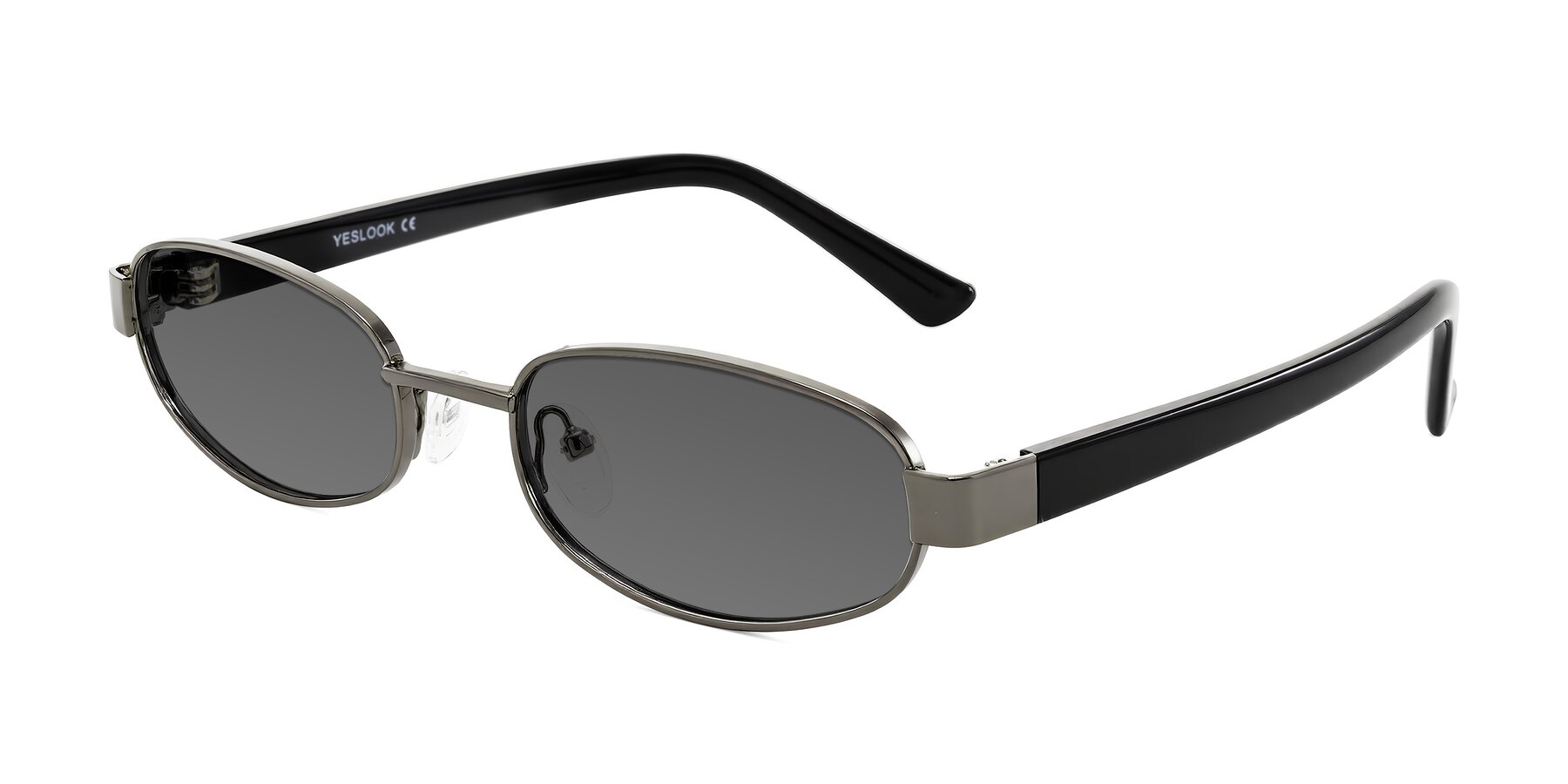 Angle of Selby in Gunmetal with Medium Gray Tinted Lenses