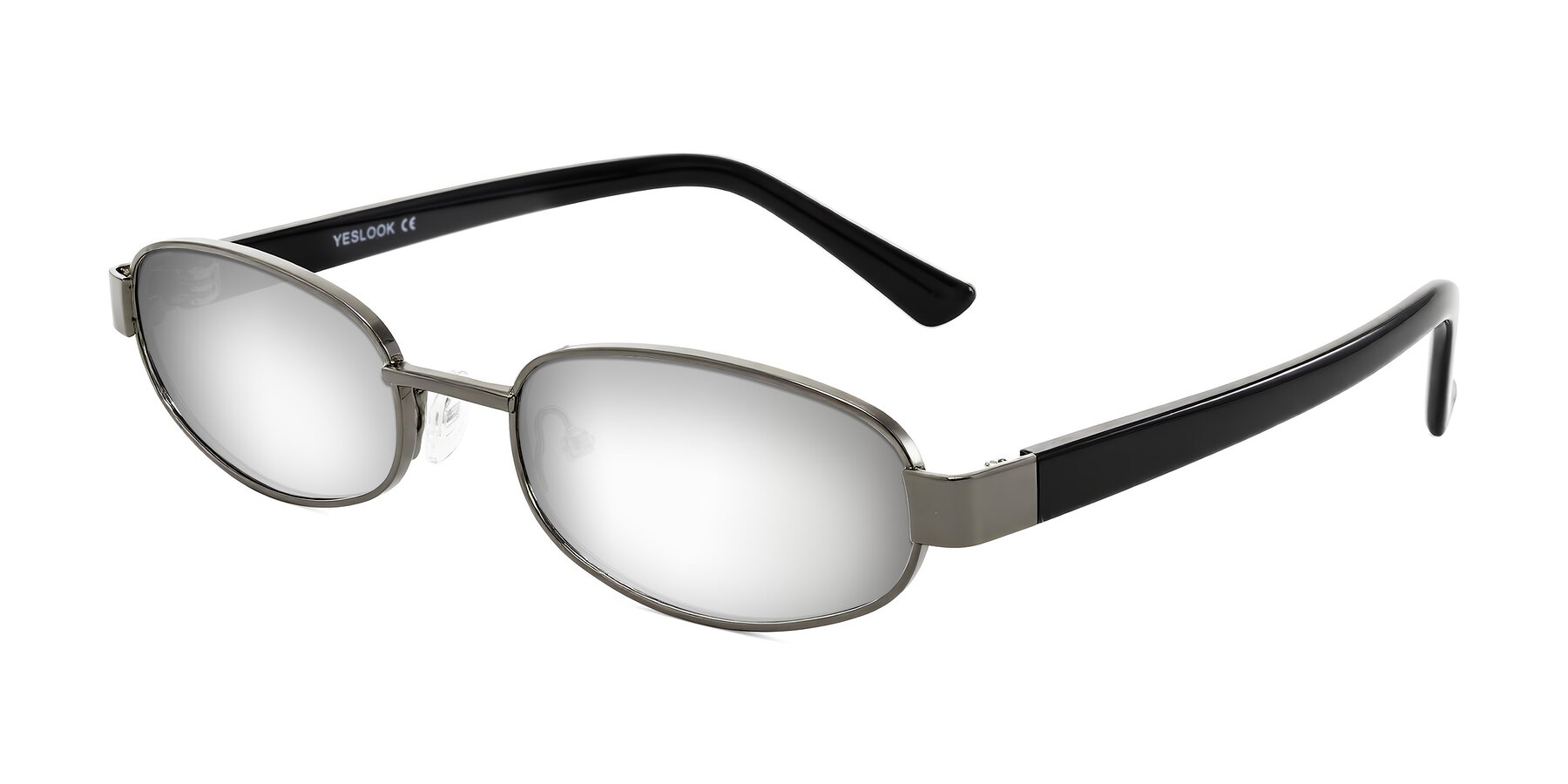 Angle of Selby in Gunmetal with Silver Mirrored Lenses