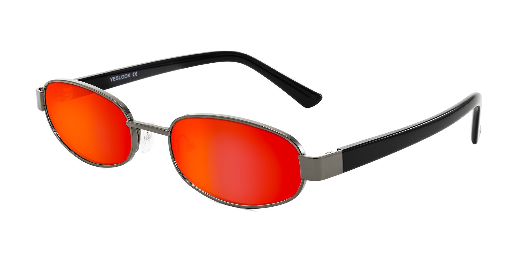 Angle of Selby in Gunmetal with Red Gold Mirrored Lenses