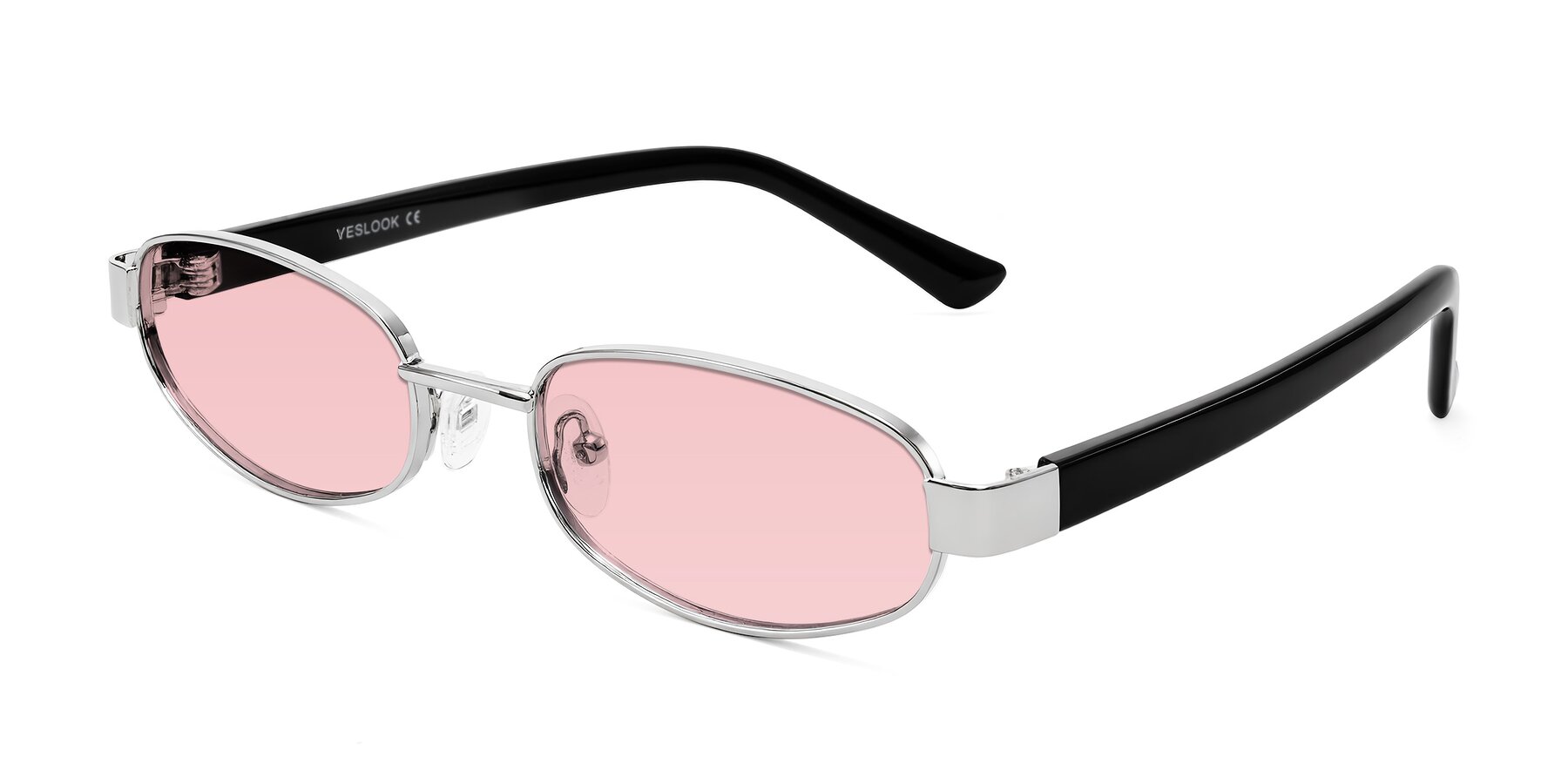 Angle of Selby in Silver with Light Garnet Tinted Lenses