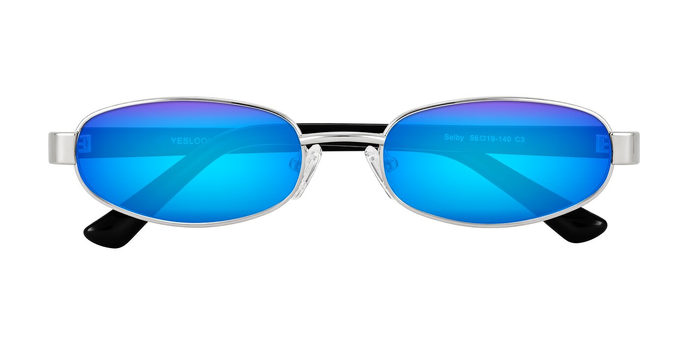 Selby - Silver Flash Mirrored Sunglasses