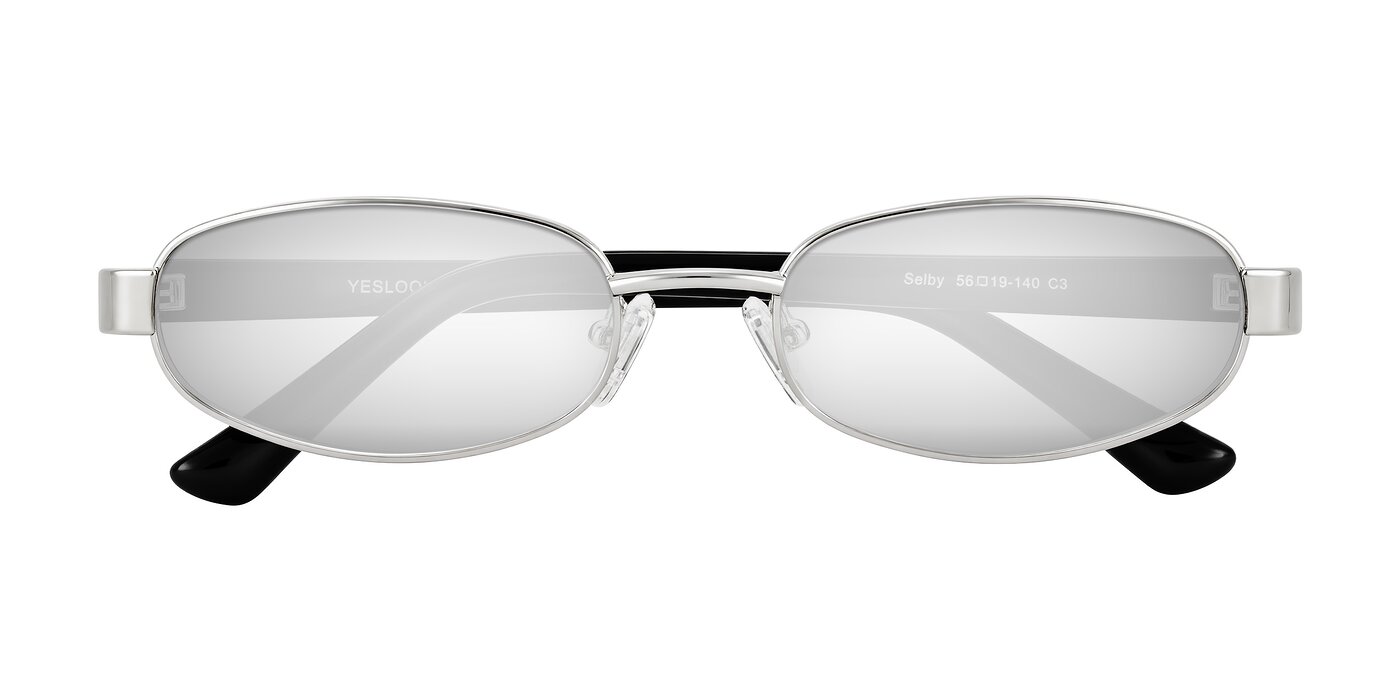 Selby - Silver Flash Mirrored Sunglasses