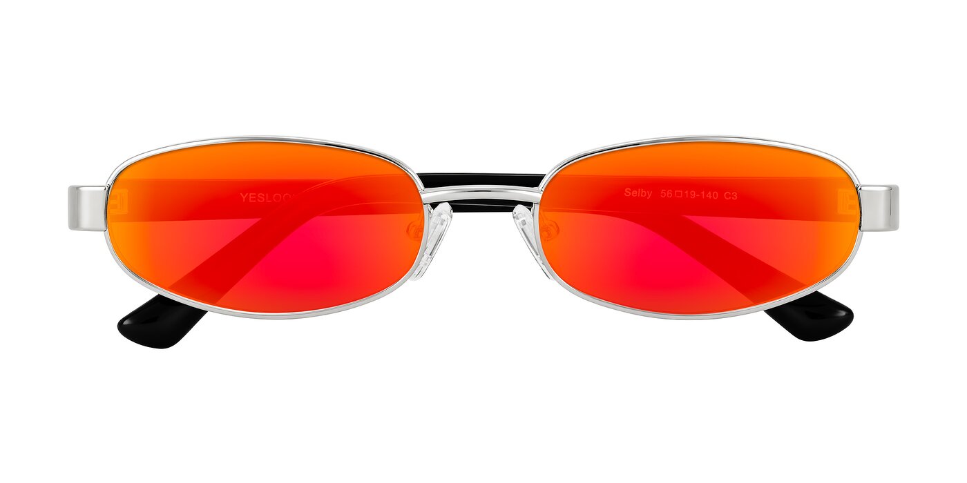 Selby - Silver Flash Mirrored Sunglasses