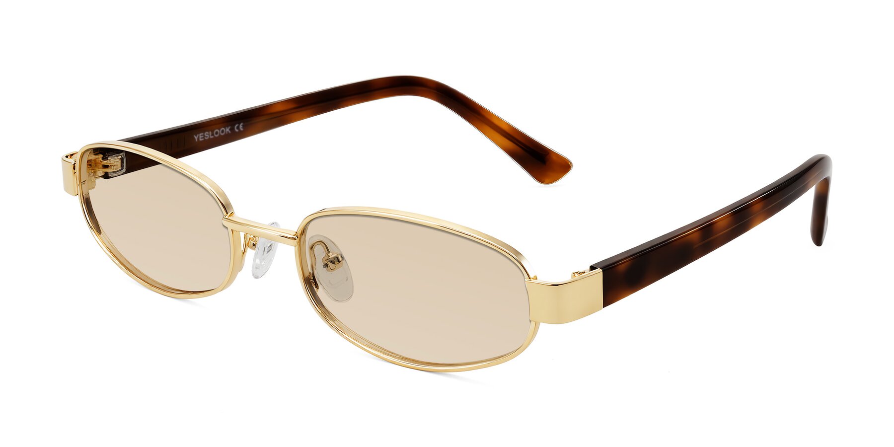 Angle of Selby in Gold with Light Brown Tinted Lenses