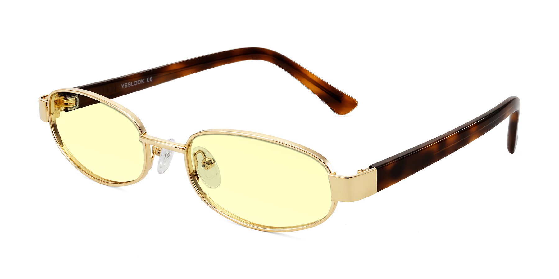 Angle of Selby in Gold with Light Yellow Tinted Lenses