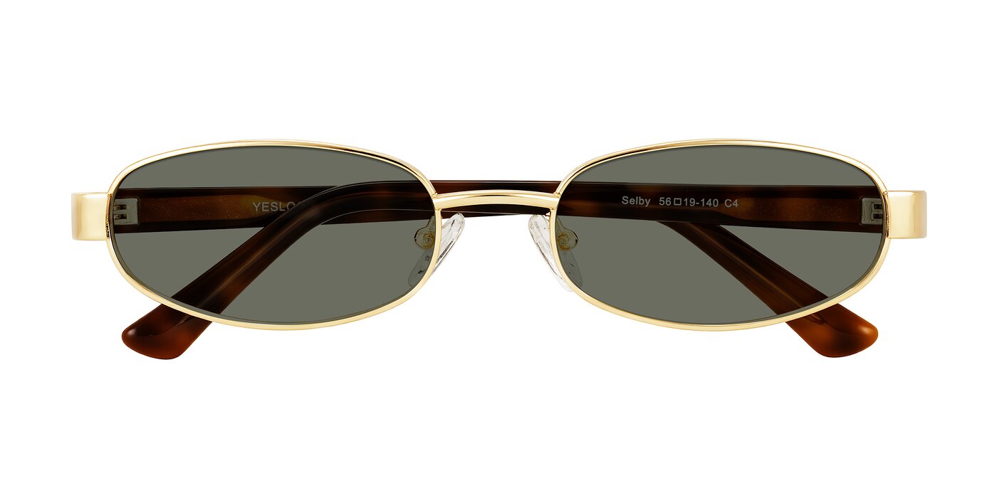 Selby - Gold Polarized Sunglasses