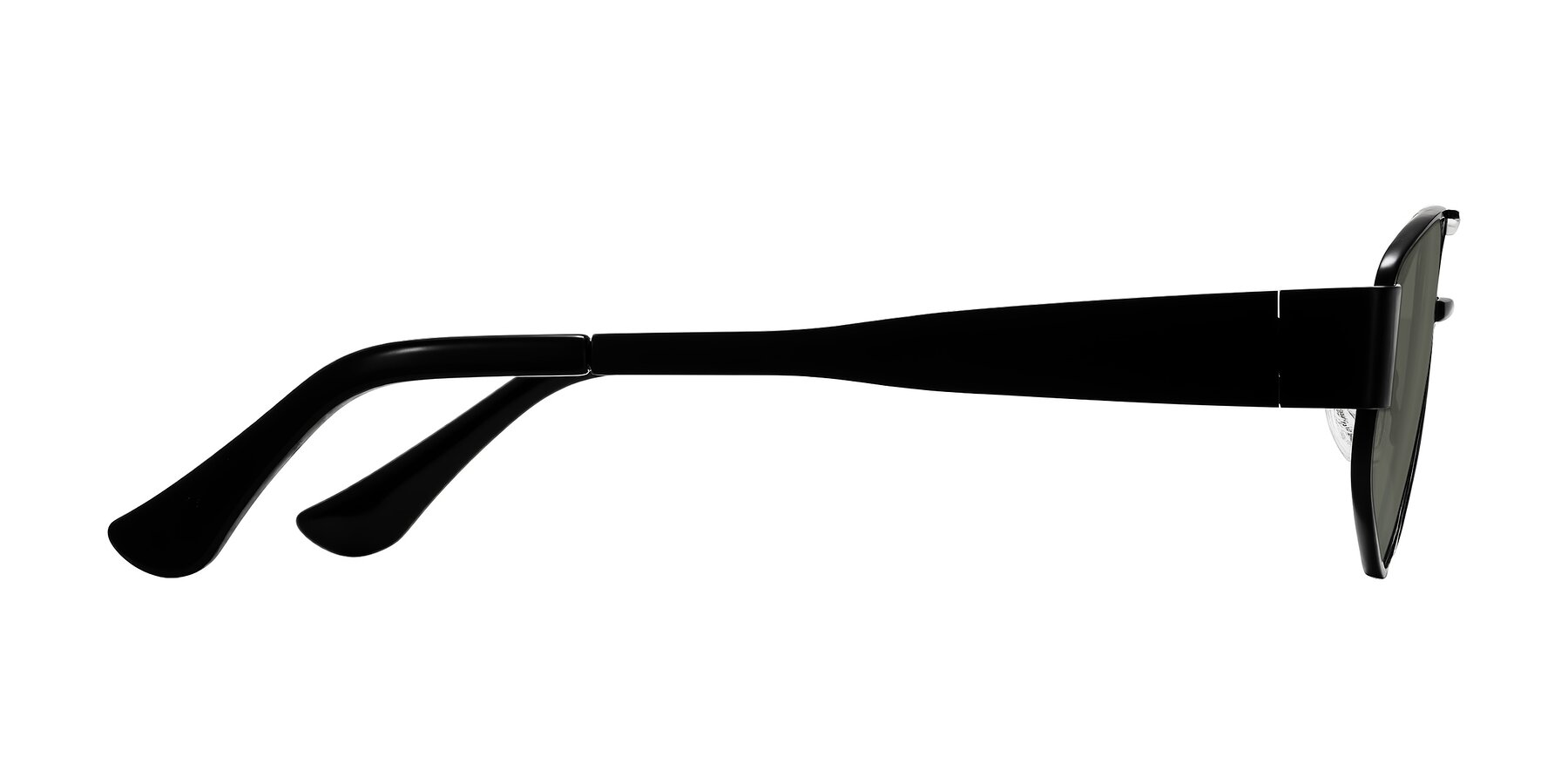 Side of Midney in Black with Gray Polarized Lenses