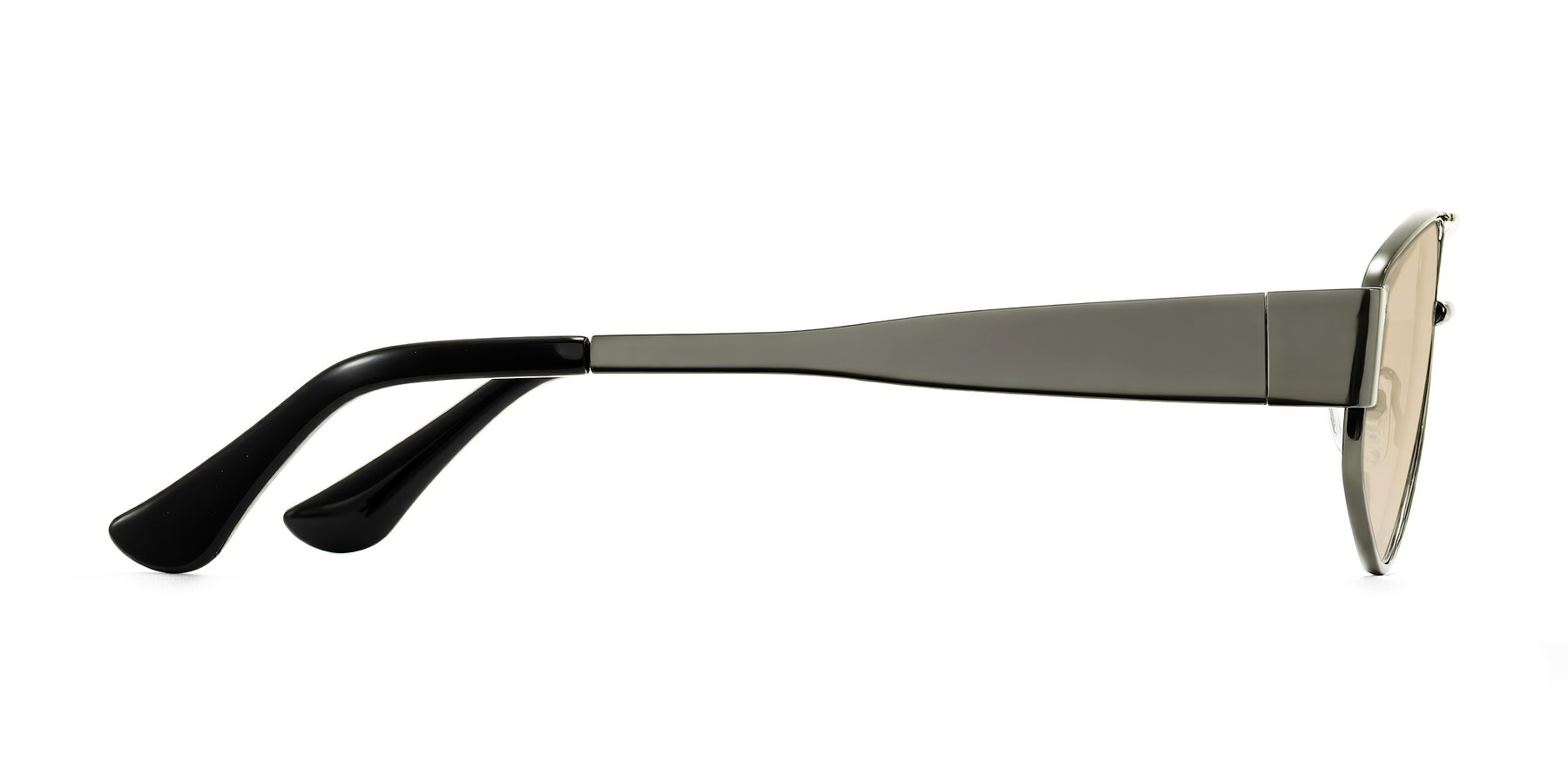 Side of Midney in Gunmetal with Light Brown Tinted Lenses
